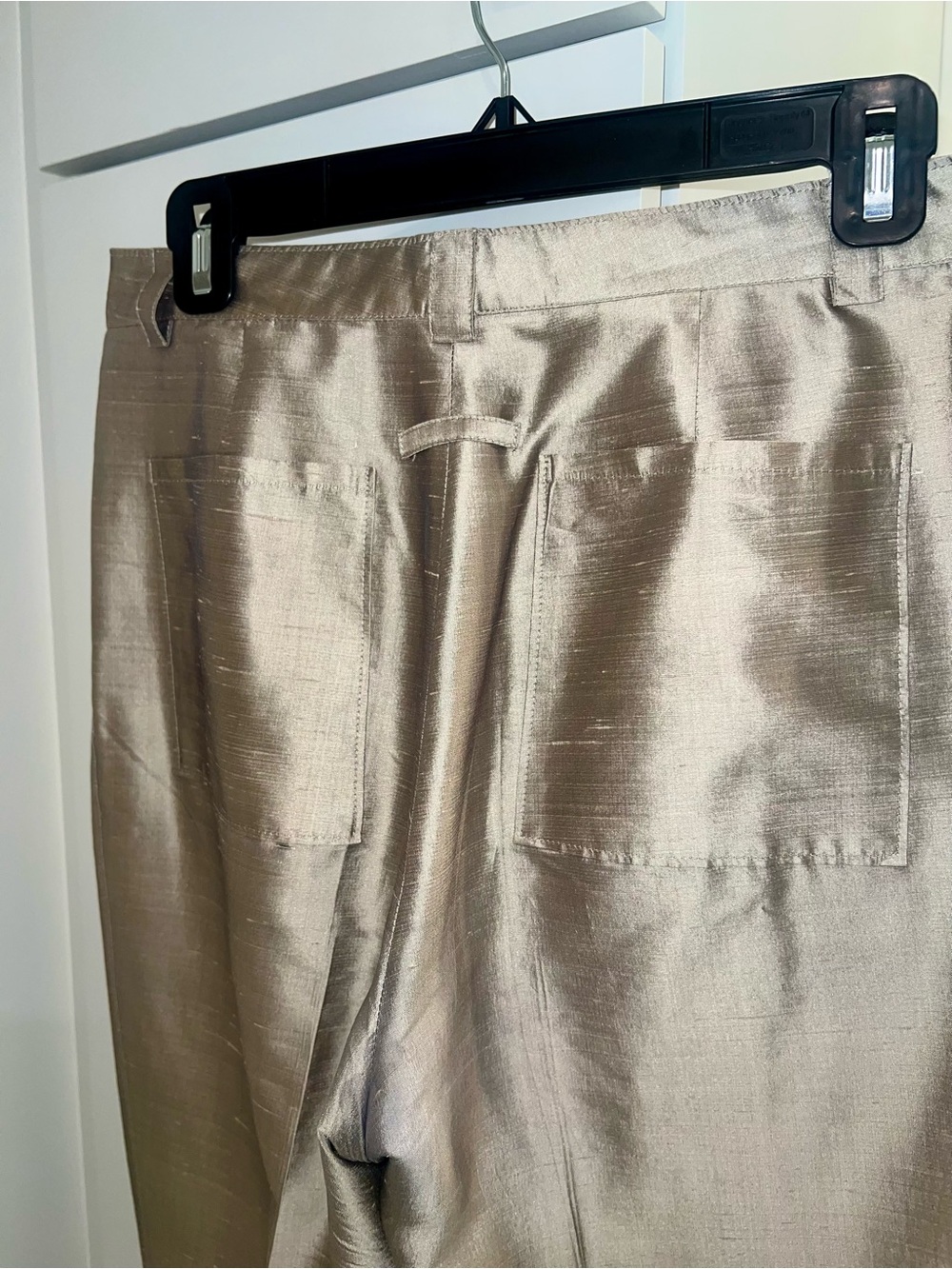 Jean Paul Gaultier Metallic Silk Pantsuit-LIKE NEW - Picture 7 of 12